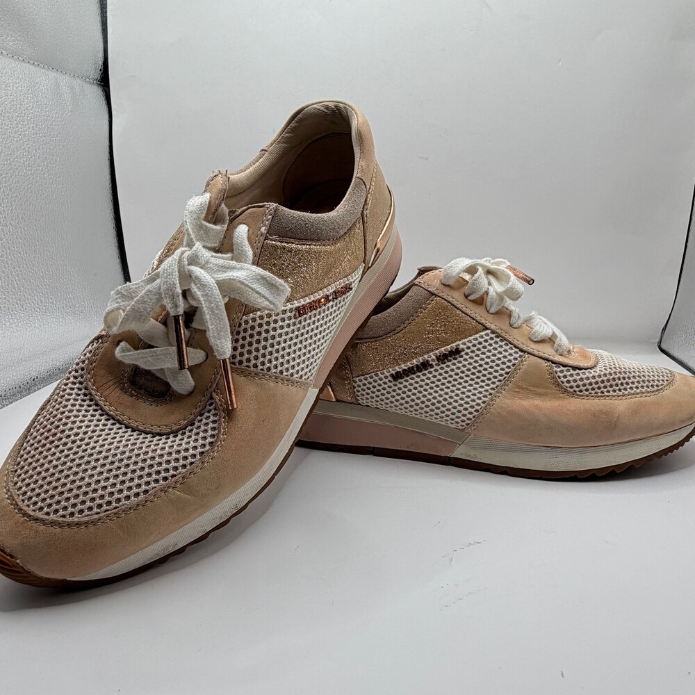 Michael Kors Allie Trainer Women's Sneaker Rose Gold Pink size 6.5